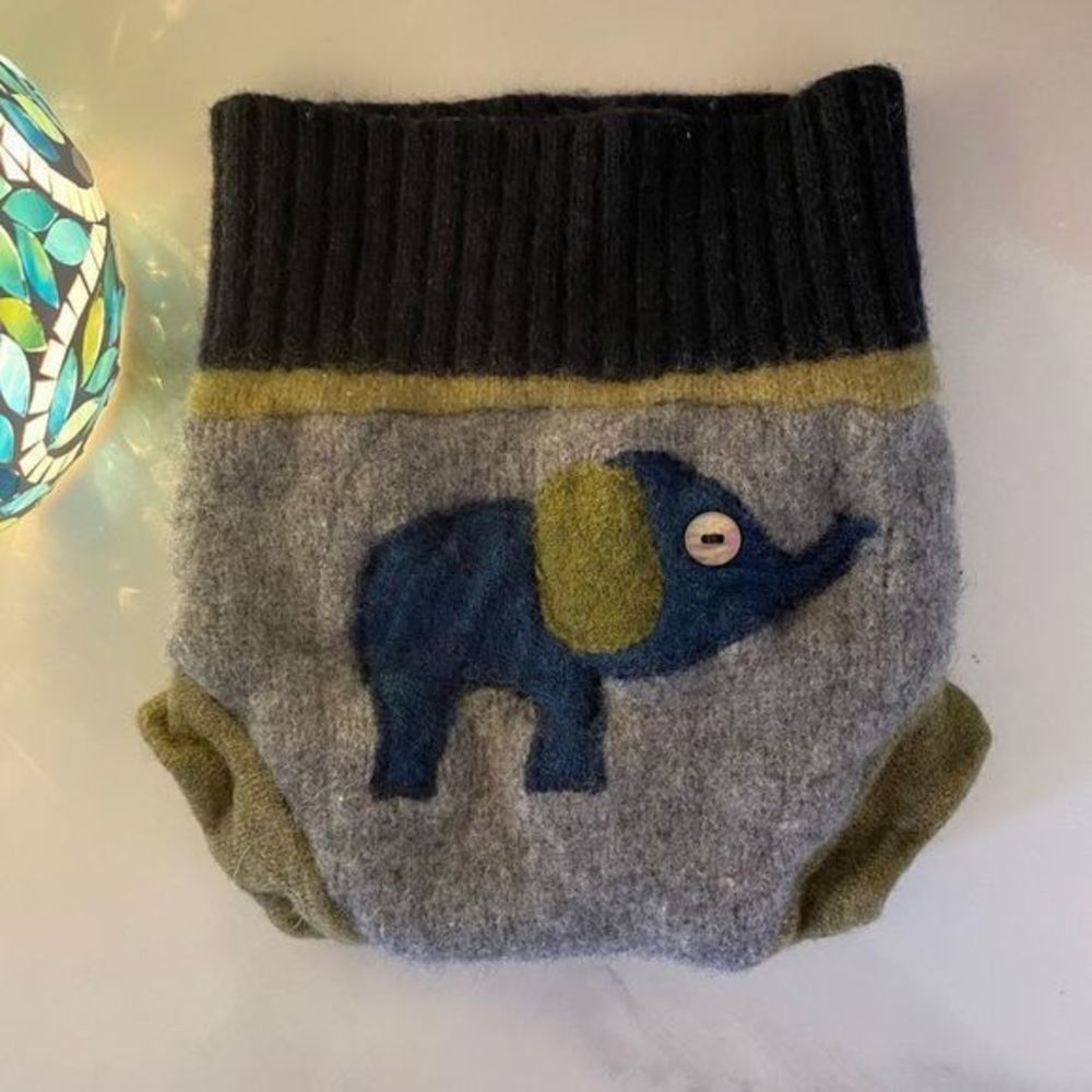 Baby Neutral‎ Elephant Diaper Cover